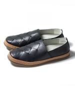 メッシュレザー革巻きスリッポン : 19137025 whoop-de-doo/フープディドゥ